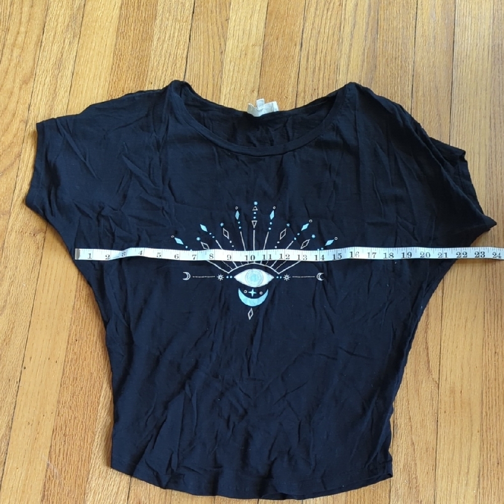 Synergy Organic Clothing Black Tee with Eye Graphic Size Small - Picture 9 of 9